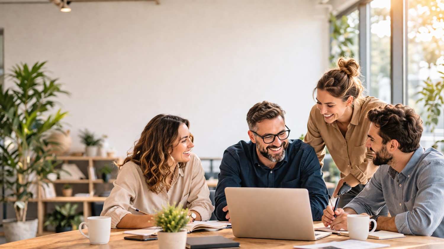 Accountooze team working on AI-powered accounting solutions for small businesses